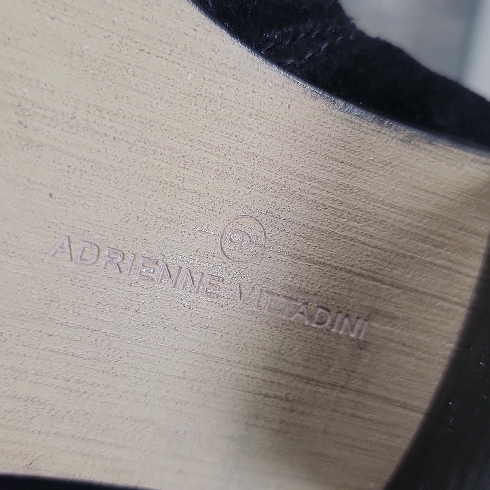 Adrienne Vittadini Fondzie Black Suede boots 9 - Picture 10 of 11